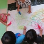 氷絵の具で遊んだよ!