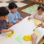 みんなで菜の花を作ったよ!